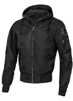 Men's hooded jacket Starwood II - Black
