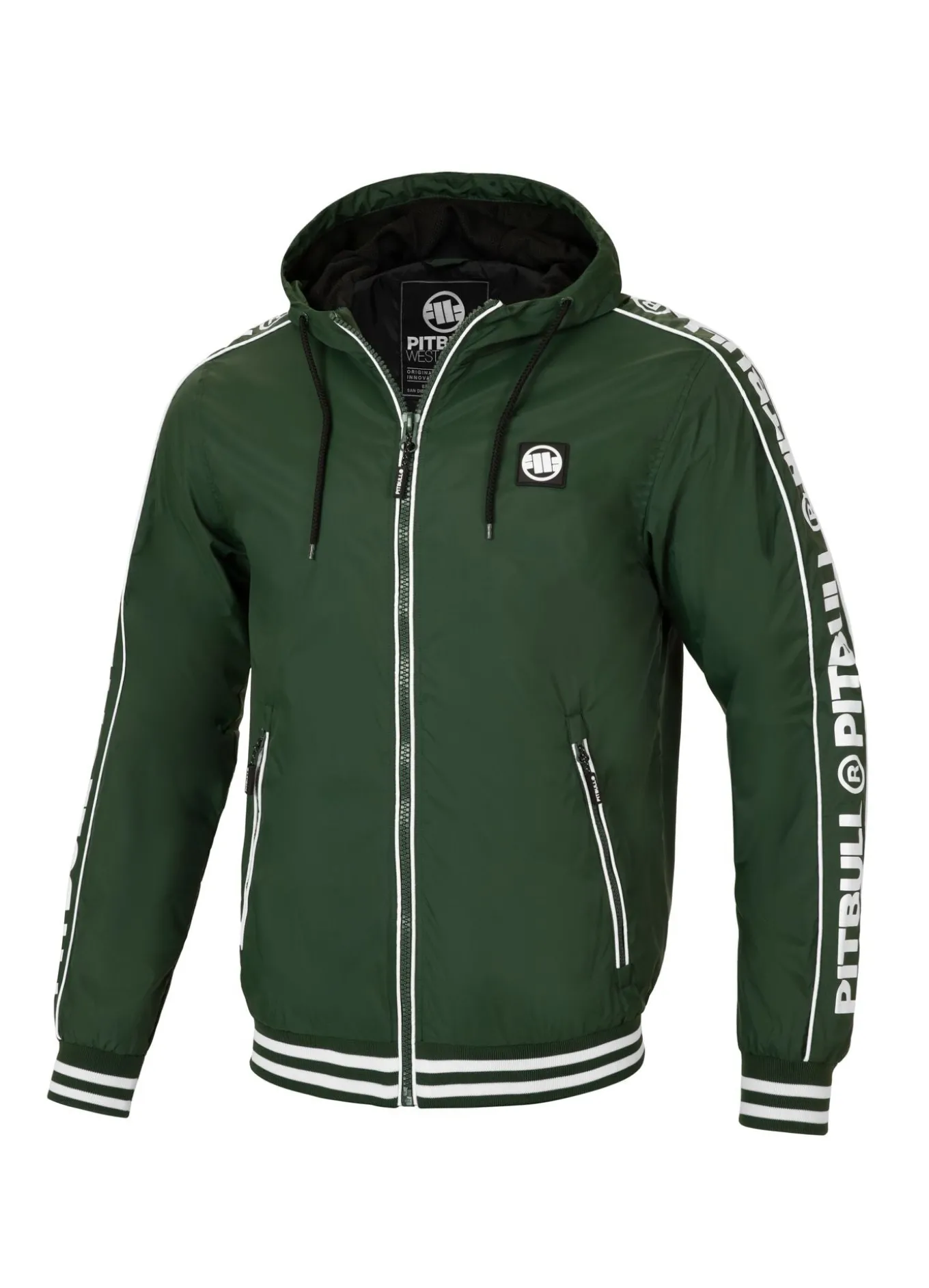 Men's hooded jacket Whitewood - Dark green