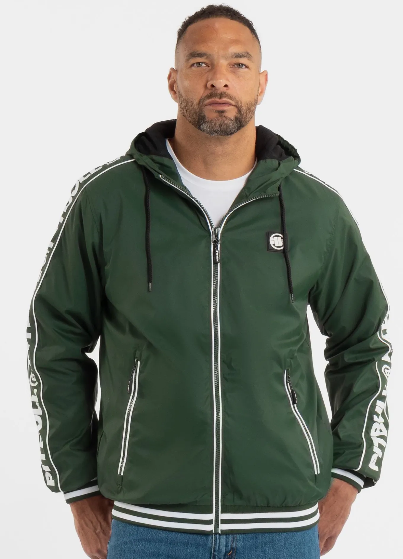 Men's hooded jacket Whitewood - Dark green