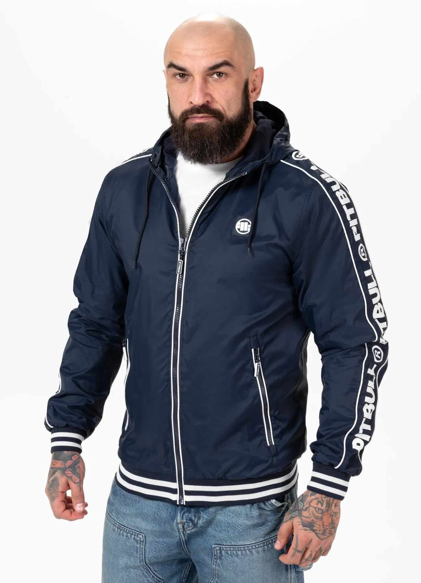 Men's hooded jacket Whitewood - Navy