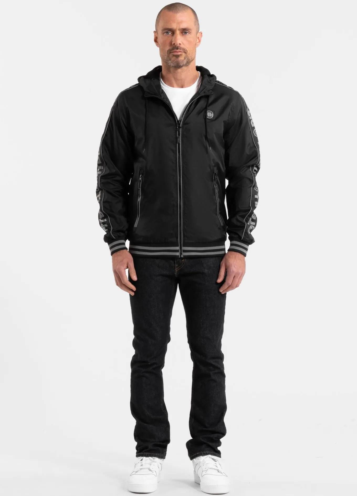 Men's hooded jacket Whitewood - Black