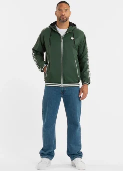 Men's hooded jacket Whitewood - Dark green