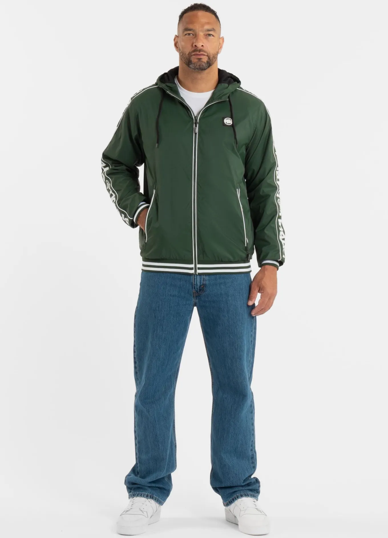 Men's hooded jacket Whitewood - Dark green