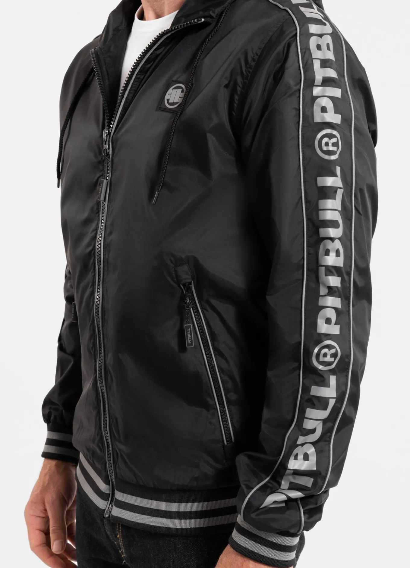 Men's hooded jacket Whitewood - Black