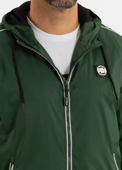 Men's hooded jacket Whitewood - Dark green