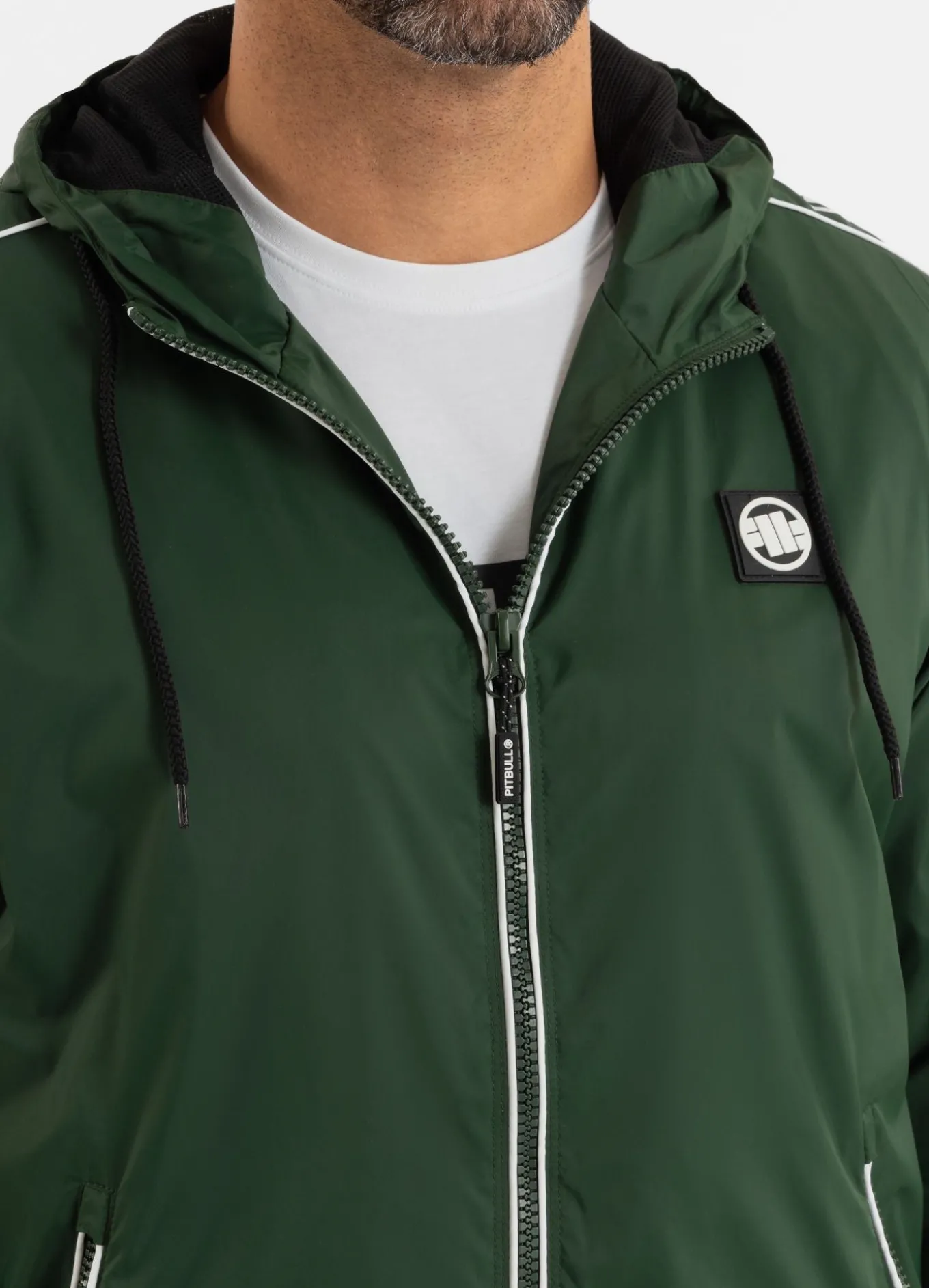 Men's hooded jacket Whitewood - Dark green