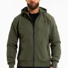 Men's hooded Softshell jacket Midway II - Olive
