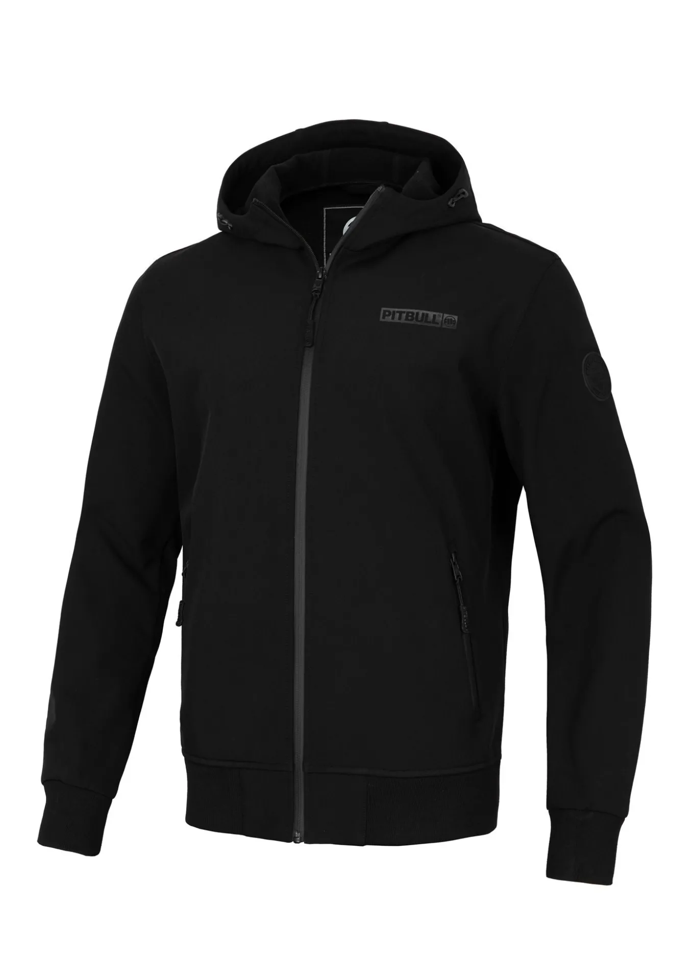Men's hooded Softshell jacket Midway II - Black
