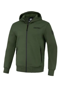 Men's hooded Softshell jacket Midway II - Olive