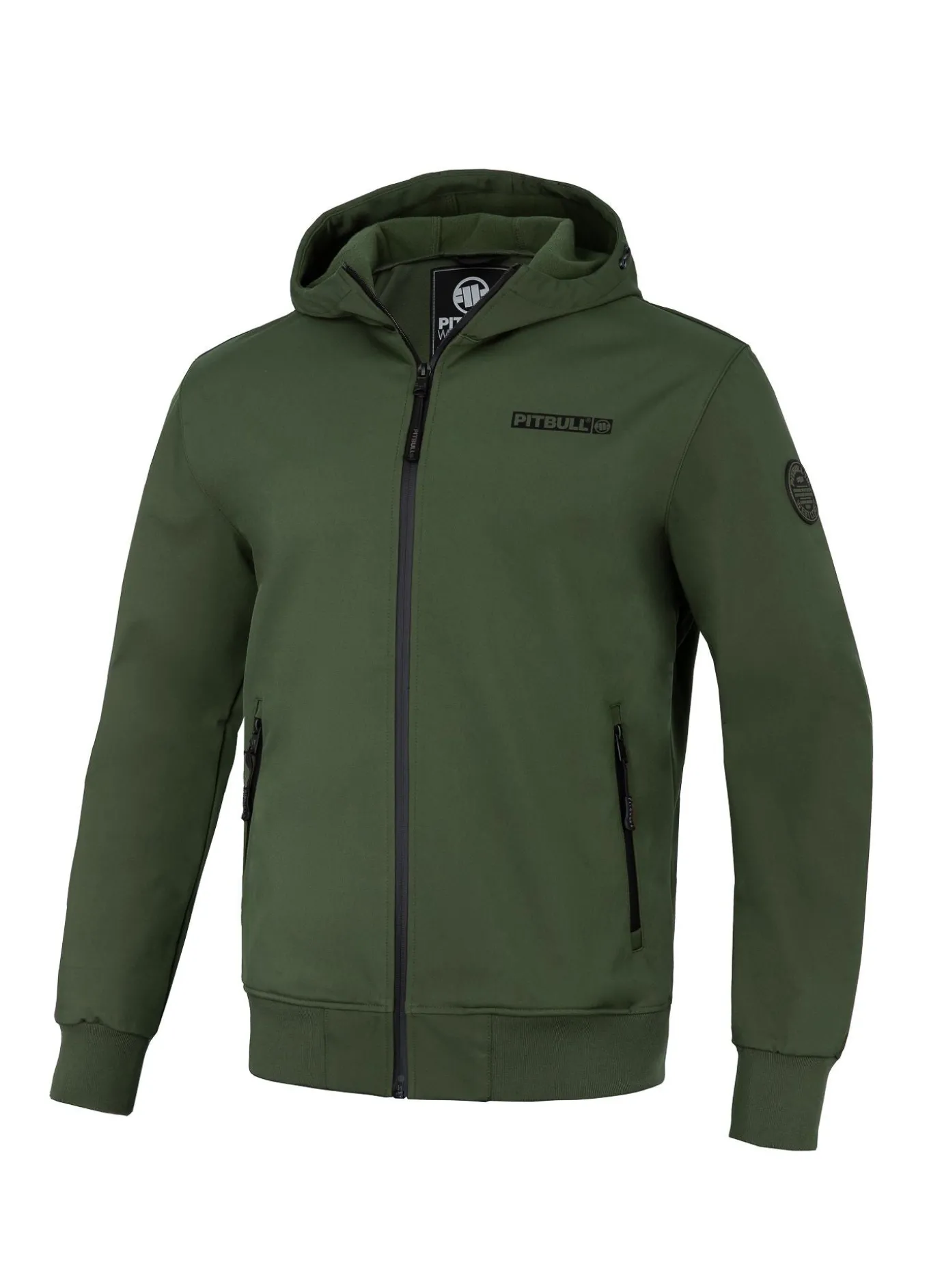 Men's hooded Softshell jacket Midway II - Olive