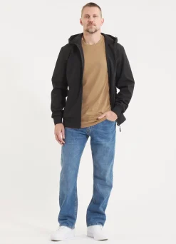 Men's hooded Softshell jacket Midway II - Black