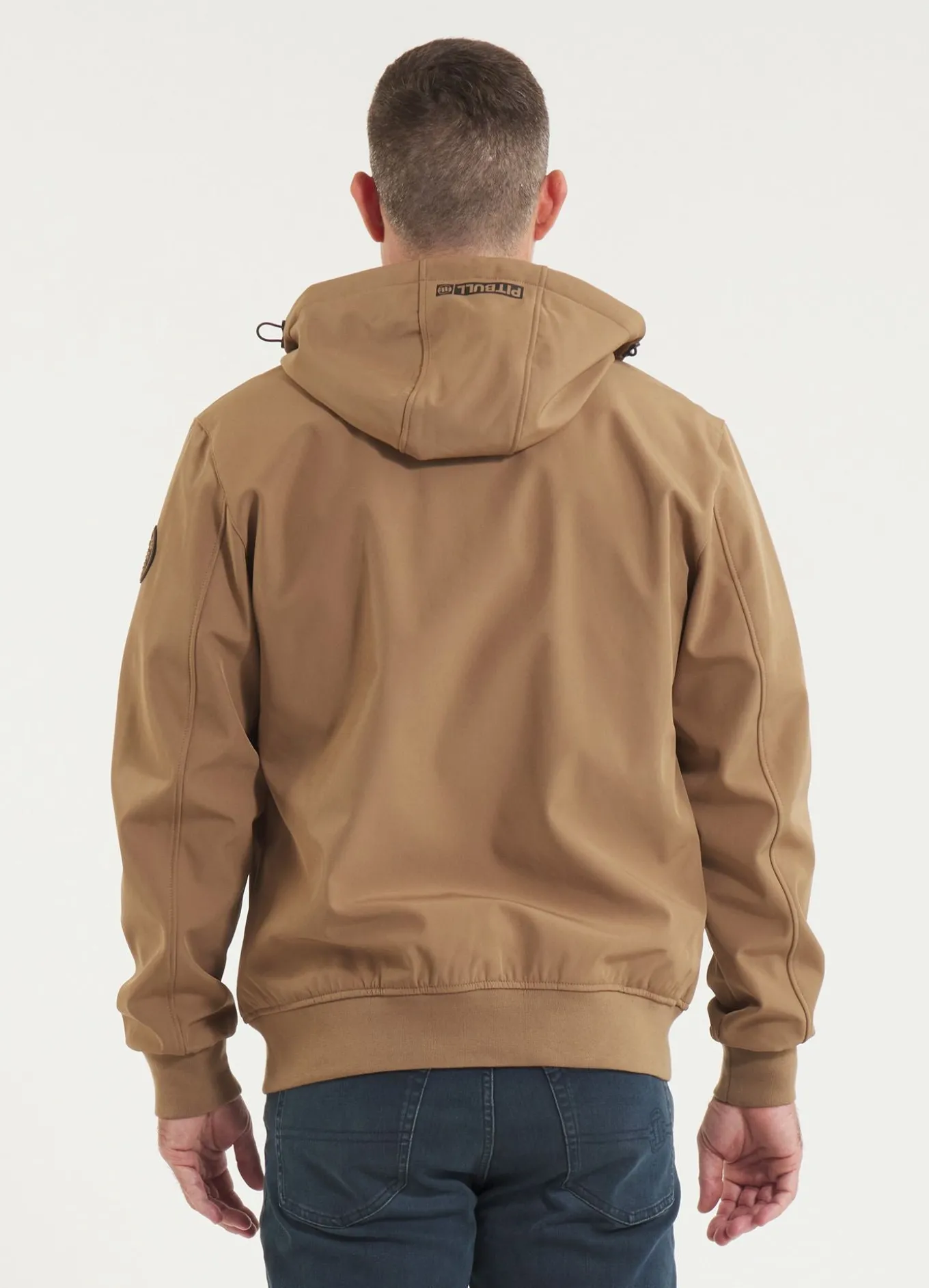 Men's hooded Softshell jacket Midway II - Coyote brown