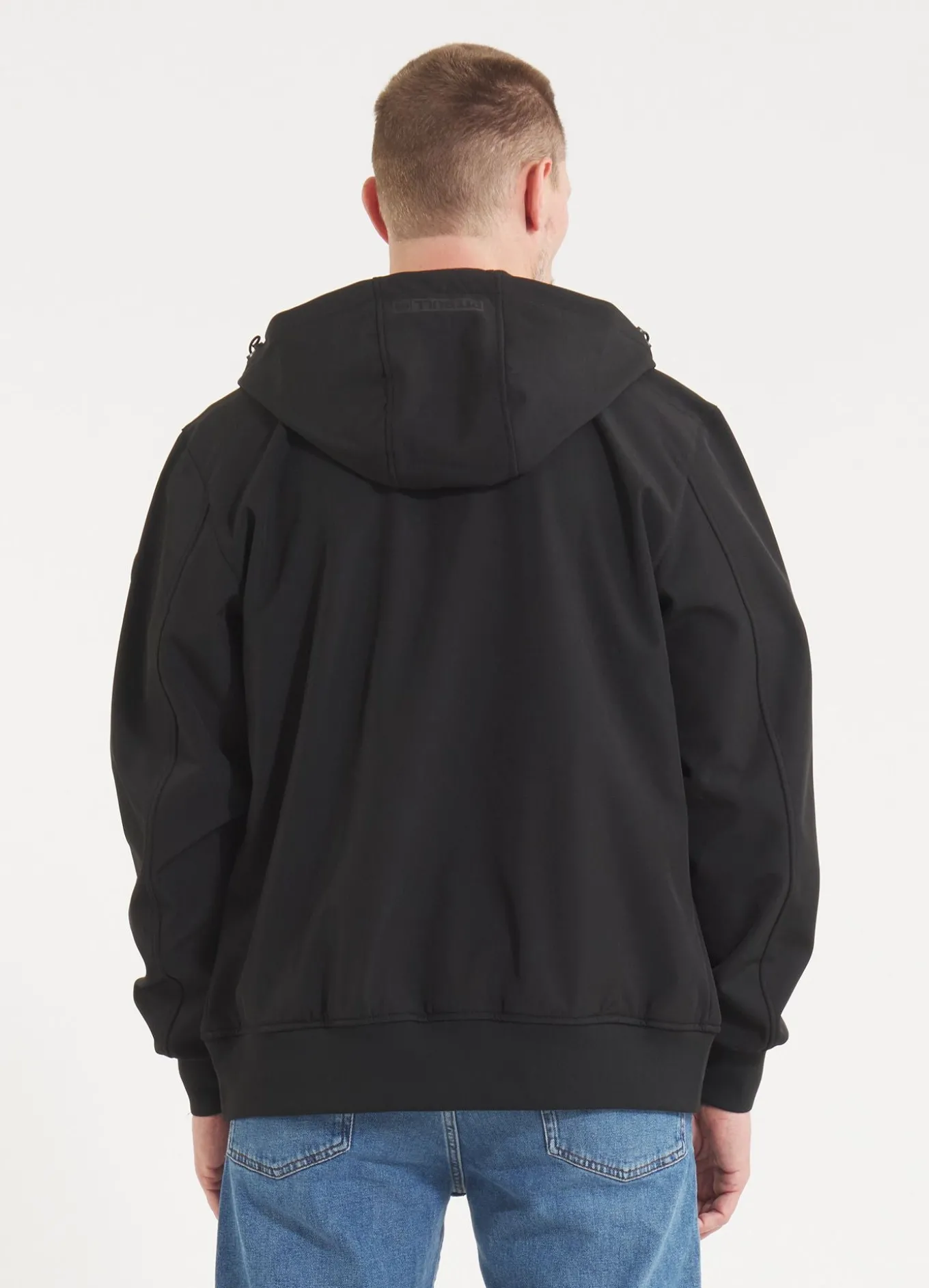 Men's hooded Softshell jacket Midway II - Black
