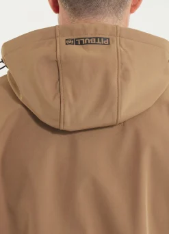 Men's hooded Softshell jacket Midway II - Coyote brown