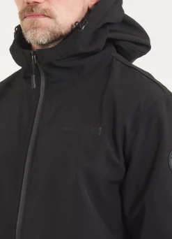 Men's hooded Softshell jacket Midway II - Black