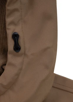 Men's hooded Softshell jacket Midway II - Coyote brown