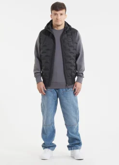 Men's hooded Vest Eclipse - Black
