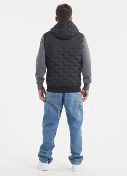 Men's hooded Vest Eclipse - Black