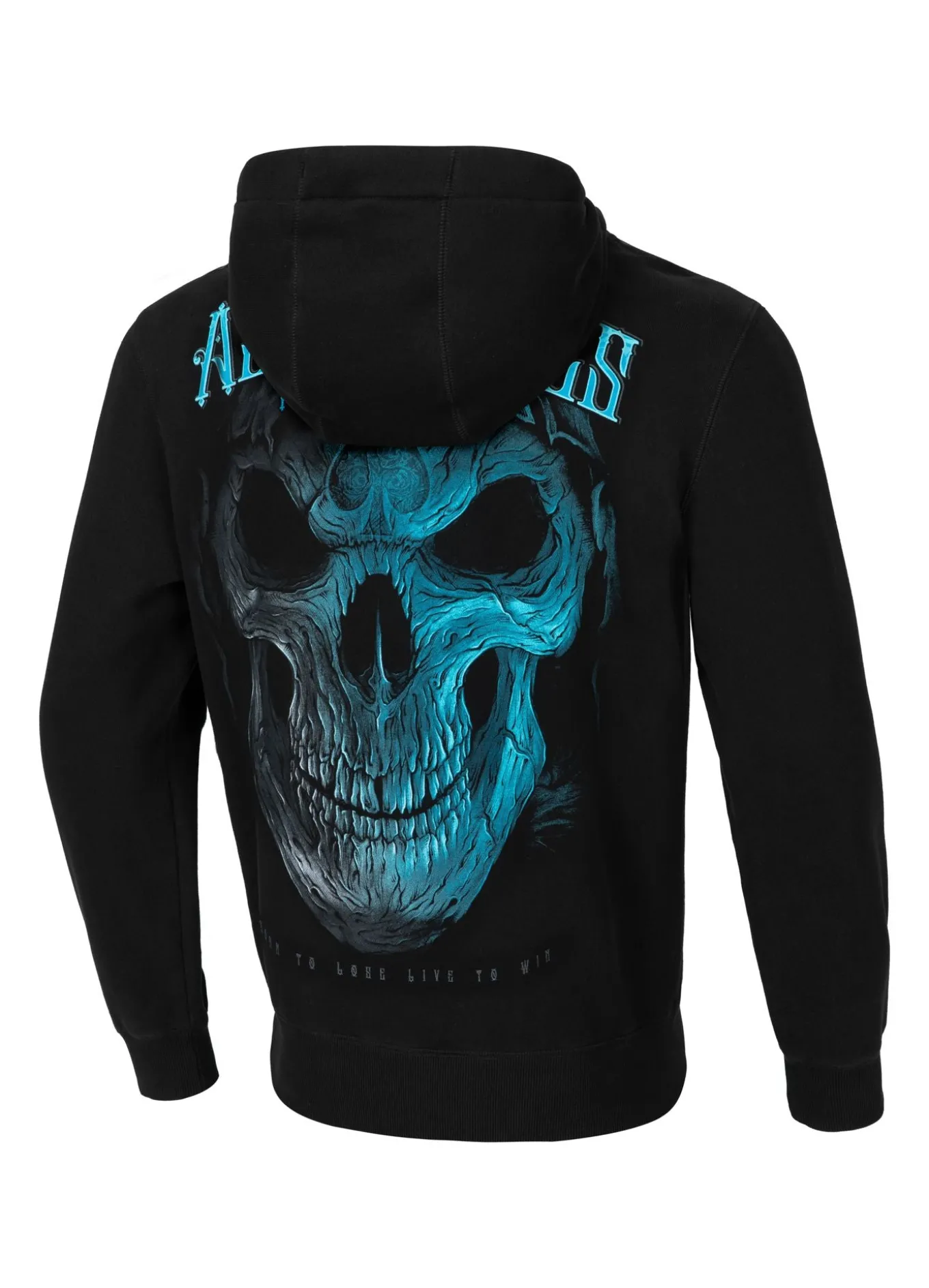 Men's Hoodie Blue Skull