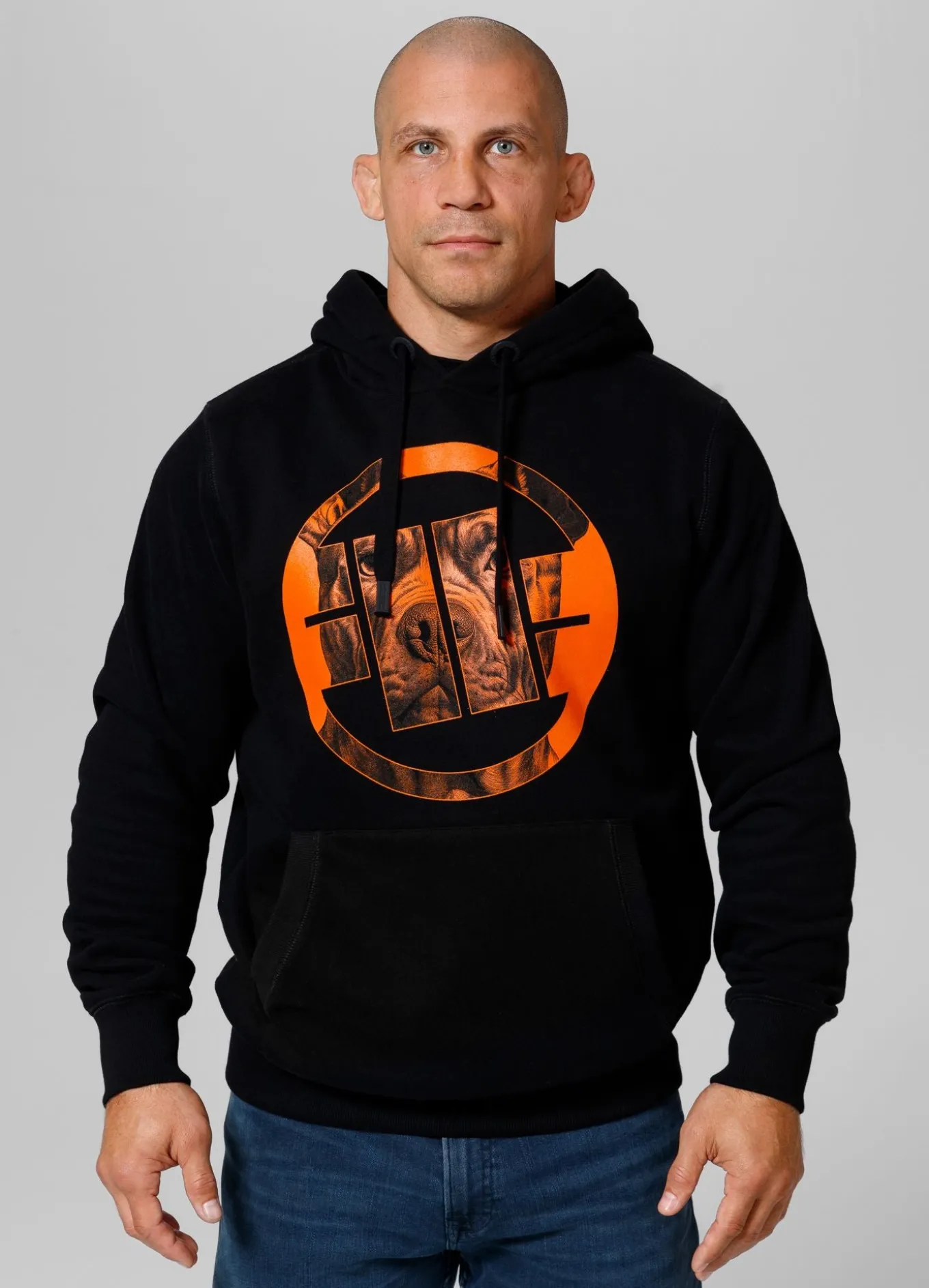 Men's Hoodie Orange Dog 24