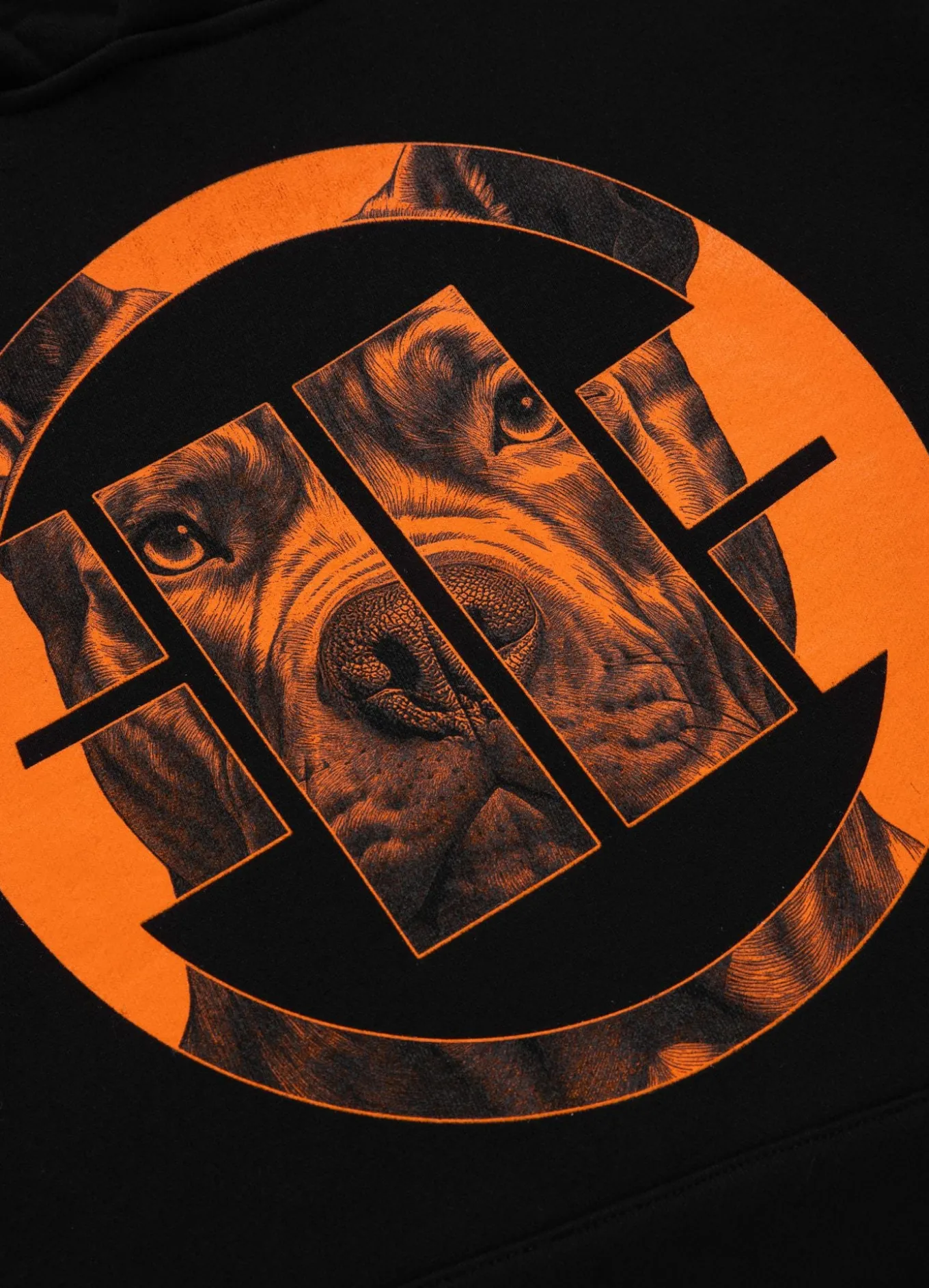 Men's Hoodie Orange Dog 24
