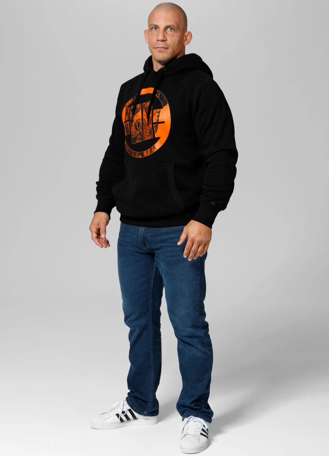 Men's Hoodie Orange Dog 24
