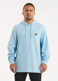 Men's Hoodie Pique Rockey - Light blue