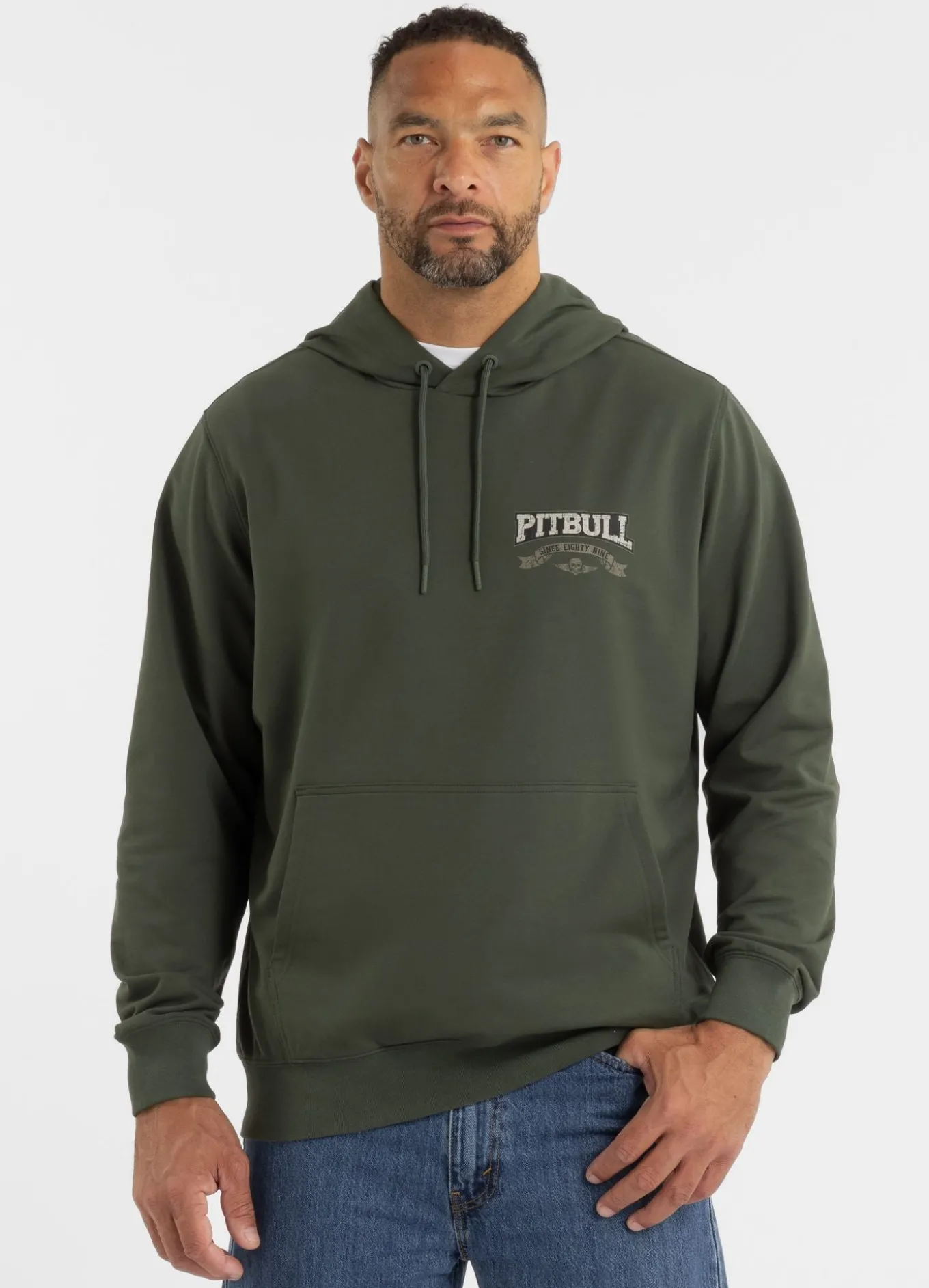 Men's Hoodie TROUBLEMAKER - Dark green