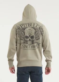 Men's Hoodie Washed BITE ME - Gray Harbour