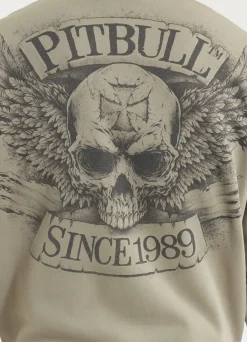 Men's Hoodie Washed BITE ME - Gray Harbour