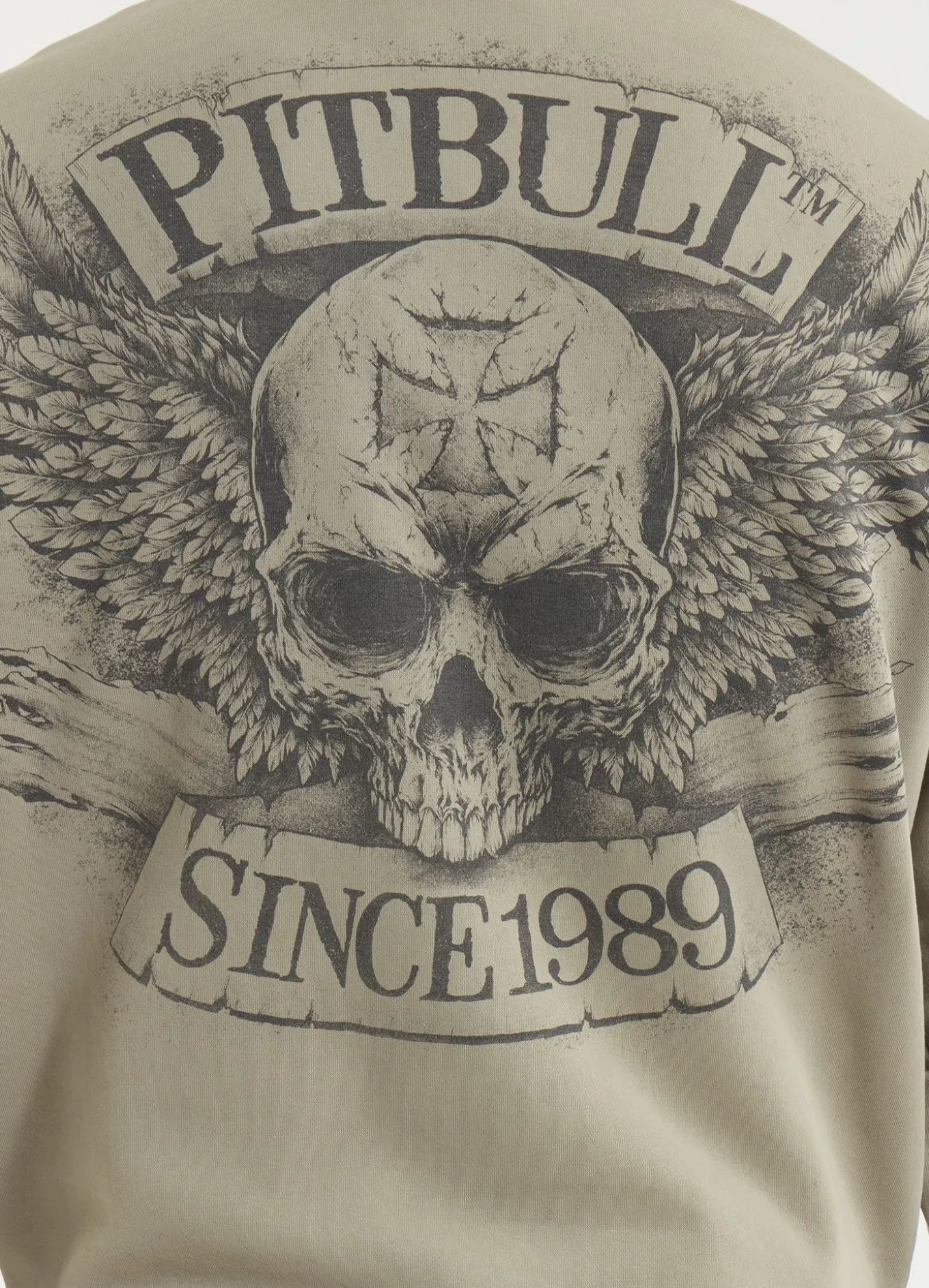 Men's Hoodie Washed BITE ME - Gray Harbour