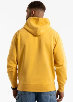 Men's Hoodie Washed CALIFORNIA FLAG - Washed yellow