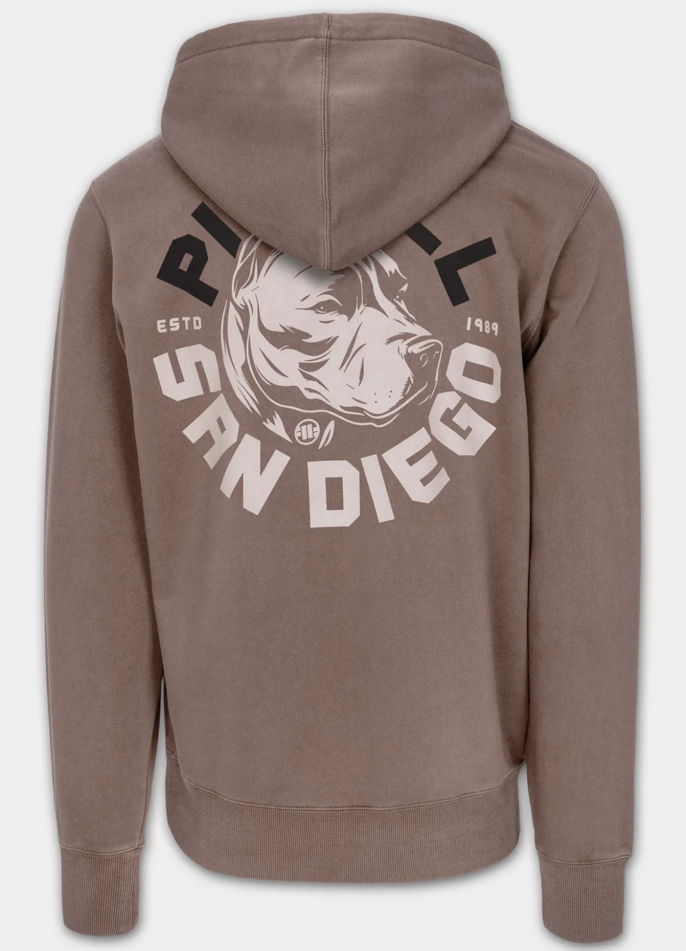 Men's Hoodie Washed DOG SD - Burgundy