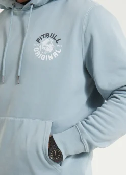 Men's Hoodie Washed DOG SD - Light blue