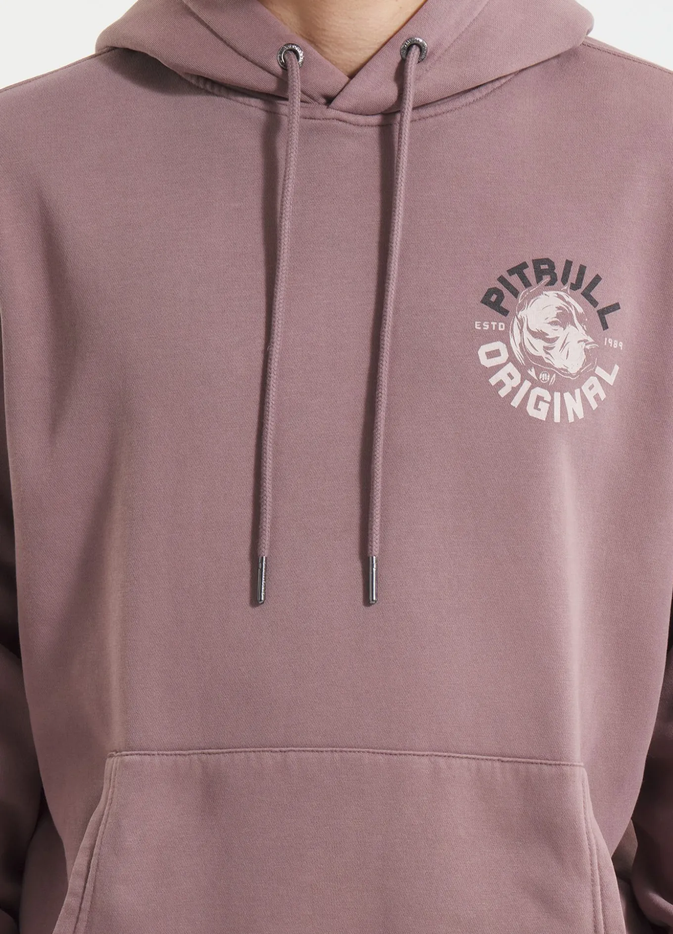 Men's Hoodie Washed DOG SD - Burgundy
