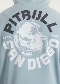 Men's Hoodie Washed DOG SD - Light blue