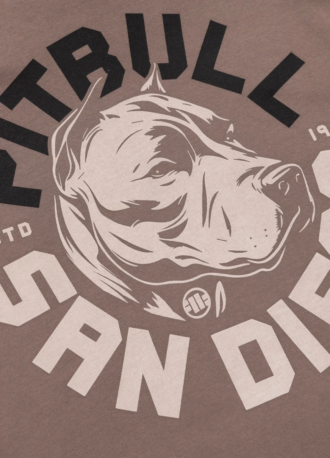 Men's Hoodie Washed DOG SD - Burgundy