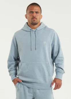 Men's Hoodie Washed Lancaster II - Washed blue