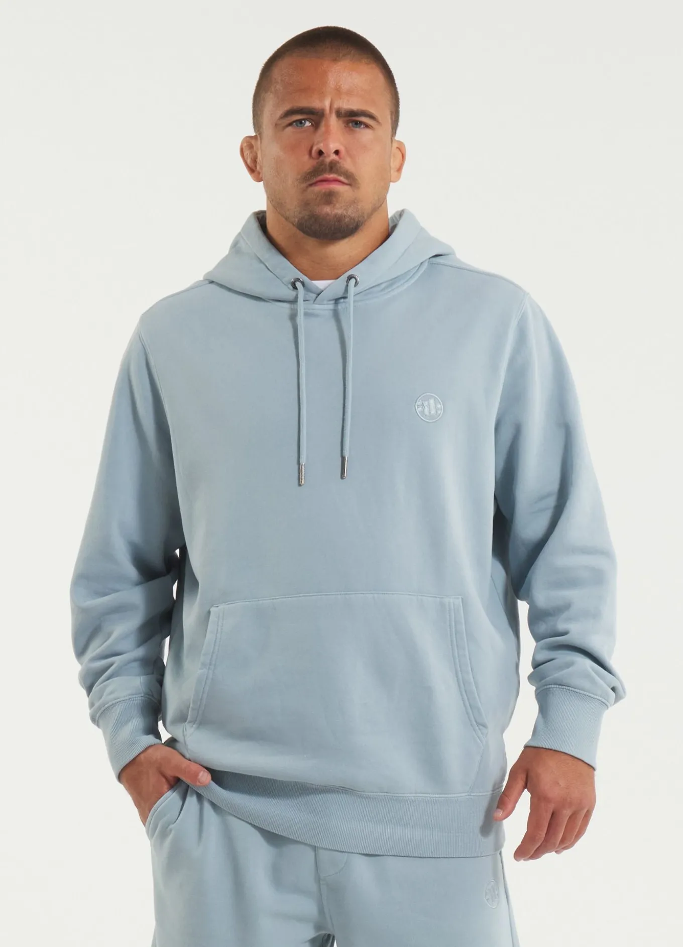 Men's Hoodie Washed Lancaster II - Washed blue