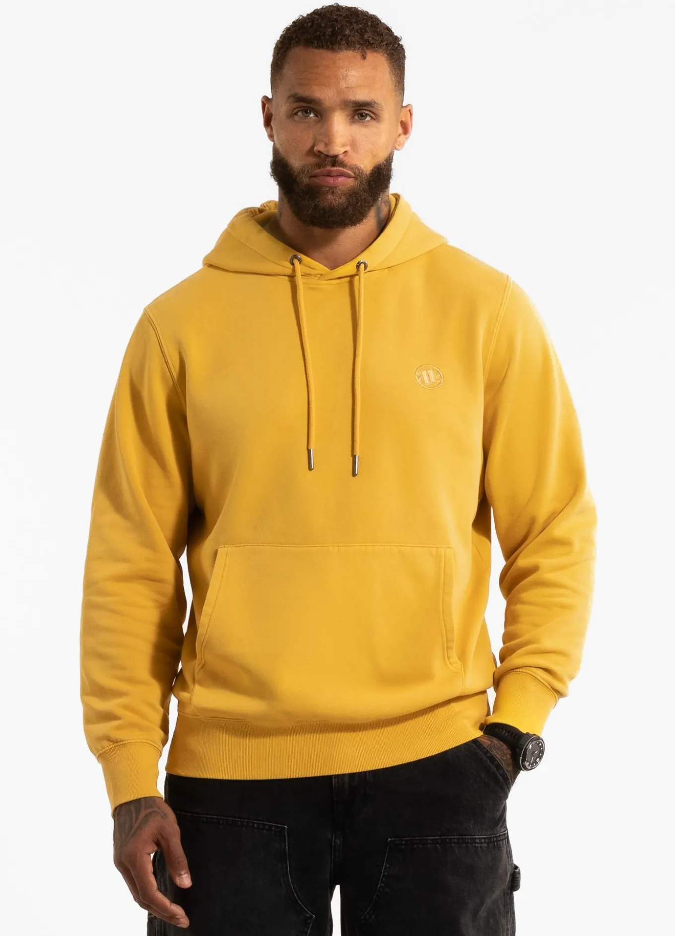 Men's Hoodie Washed Lancaster II - Washed yellow