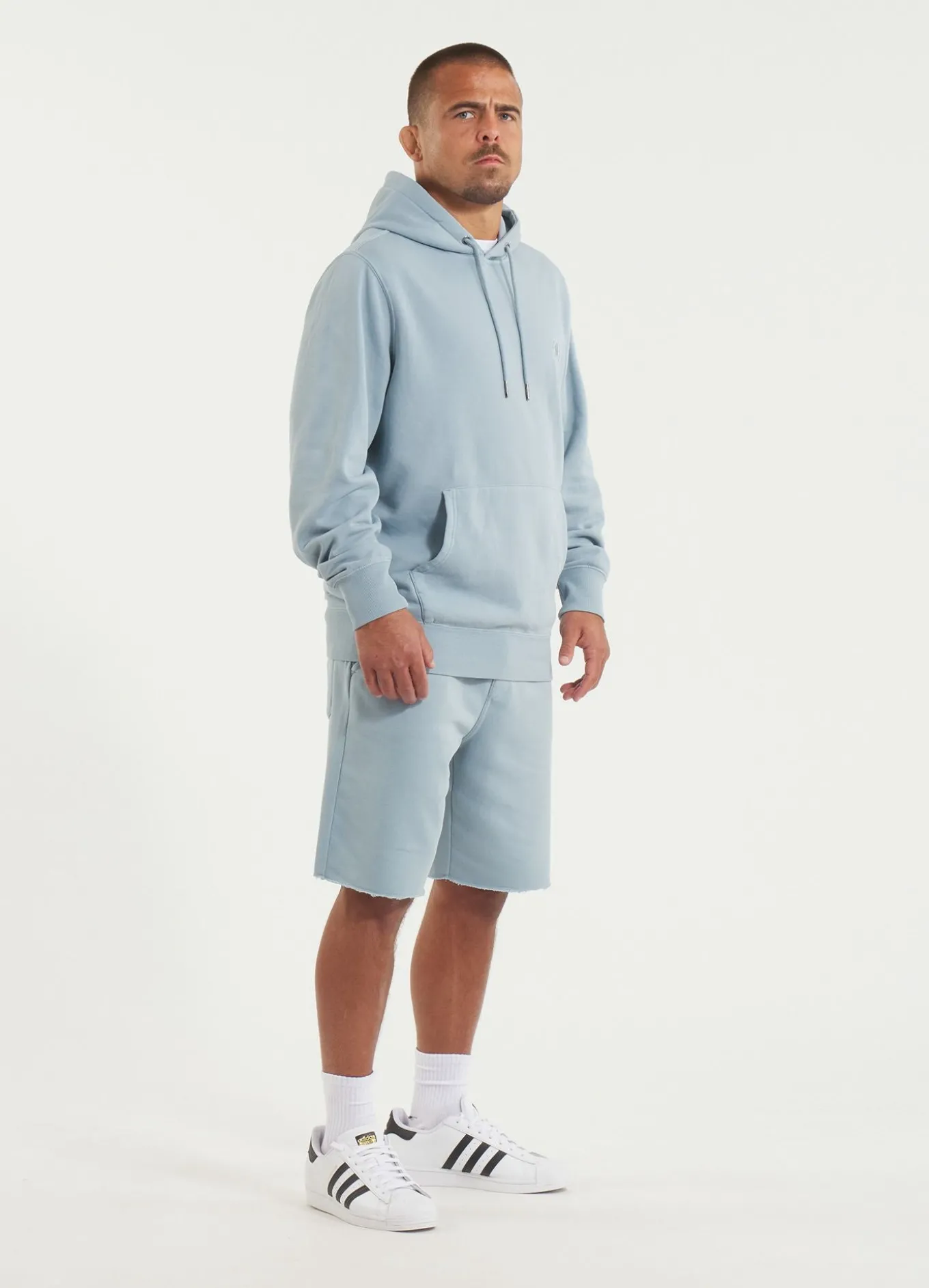Men's Hoodie Washed Lancaster II - Washed blue