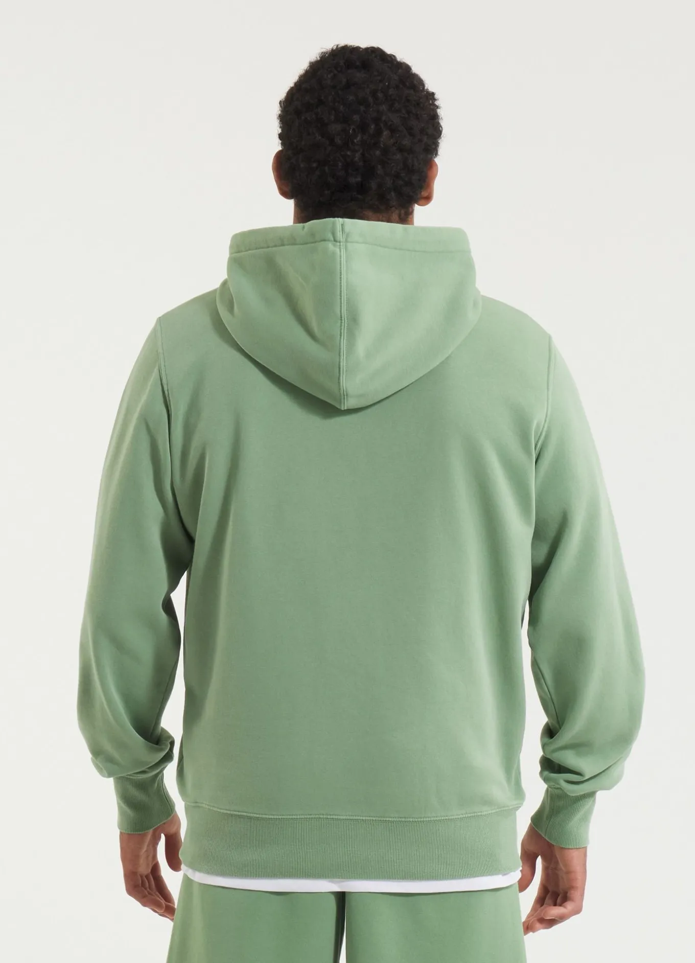 Men's Hoodie Washed Lancaster II - Sage green