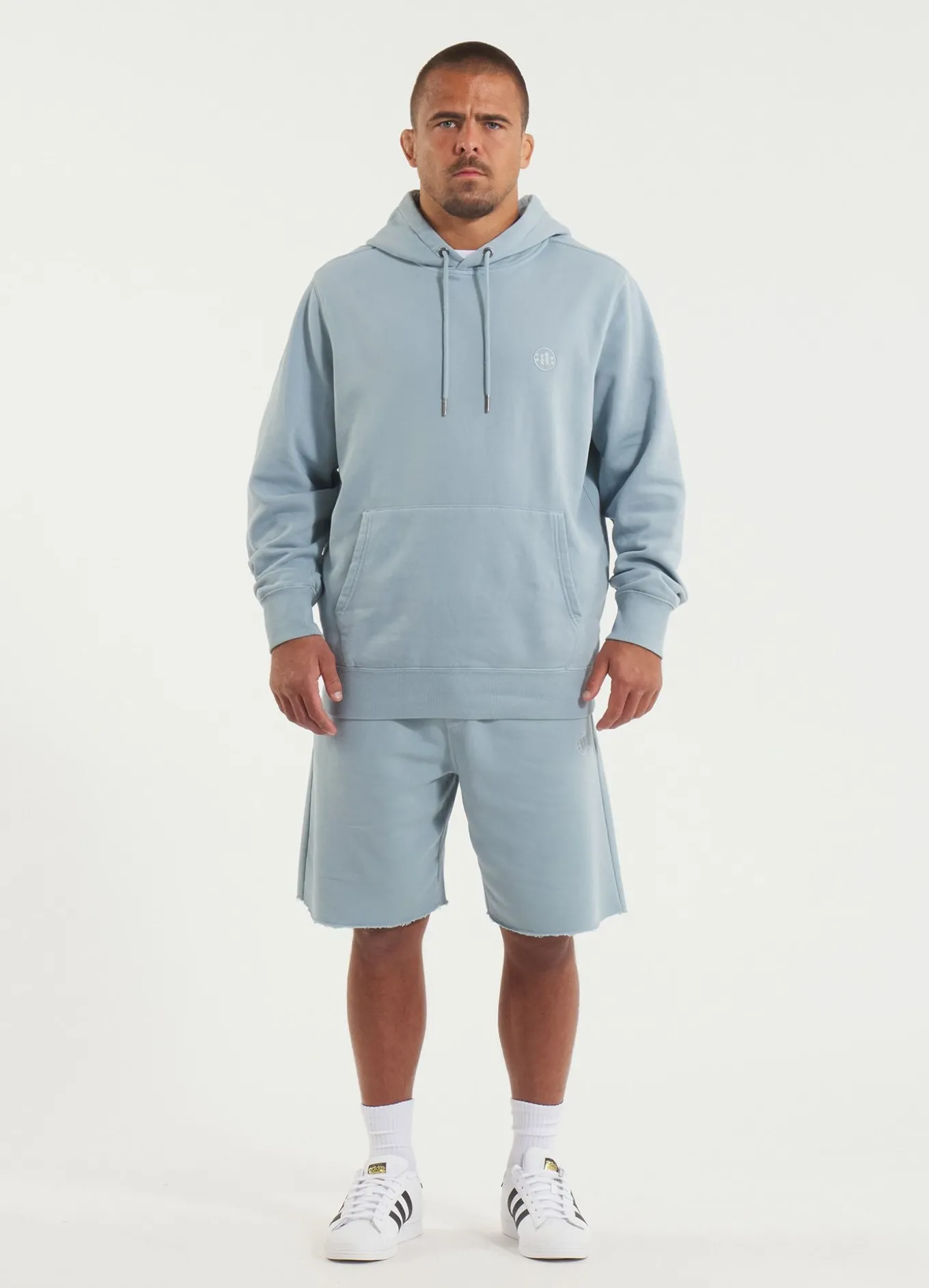 Men's Hoodie Washed Lancaster II - Washed blue