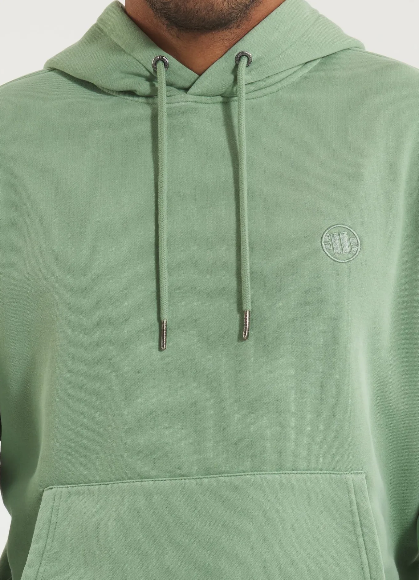 Men's Hoodie Washed Lancaster II - Sage green