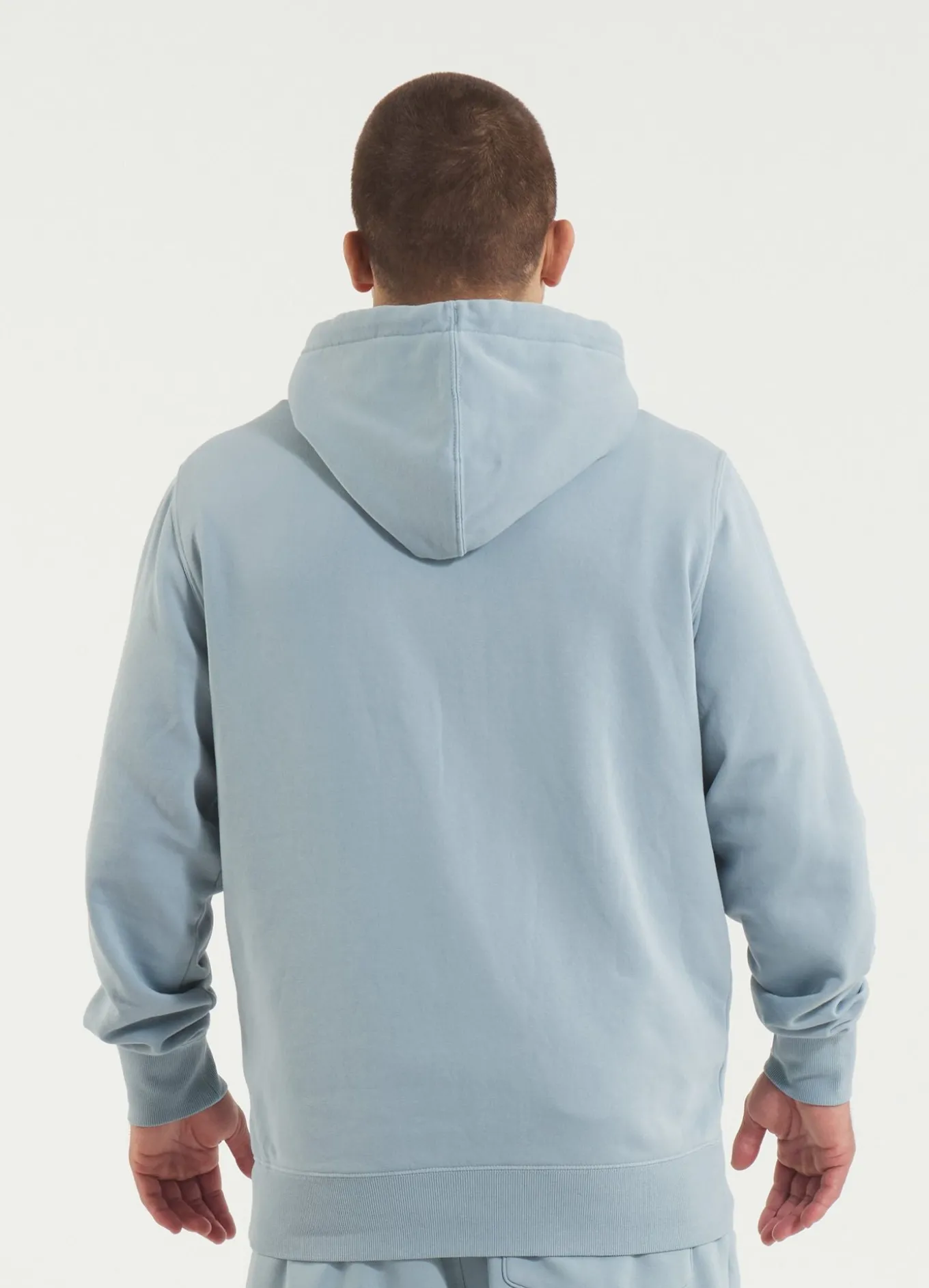 Men's Hoodie Washed Lancaster II - Washed blue