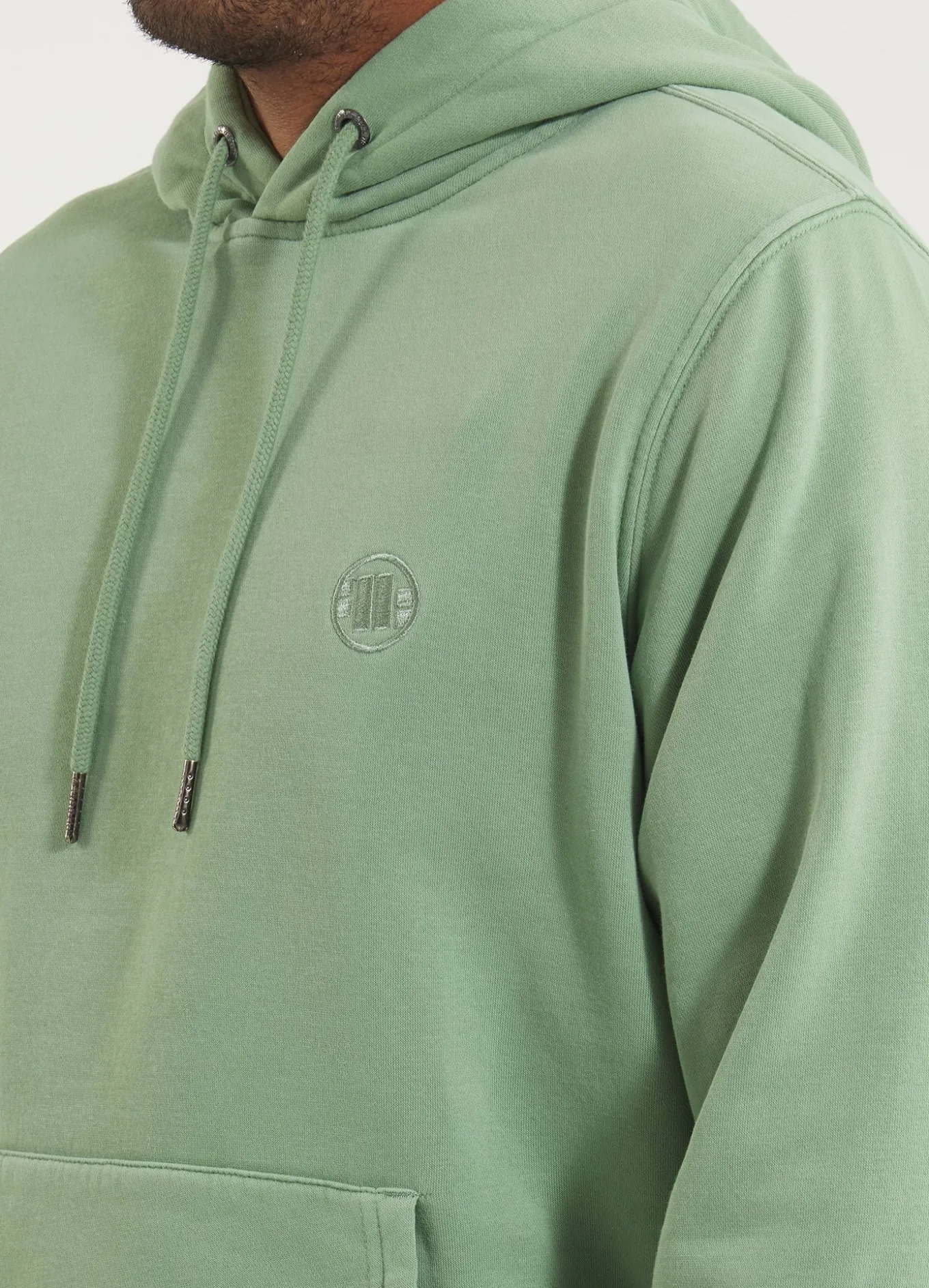 Men's Hoodie Washed Lancaster II - Sage green