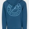 Men's Hoodie Washed VINTAGE BOXING - Shade blue