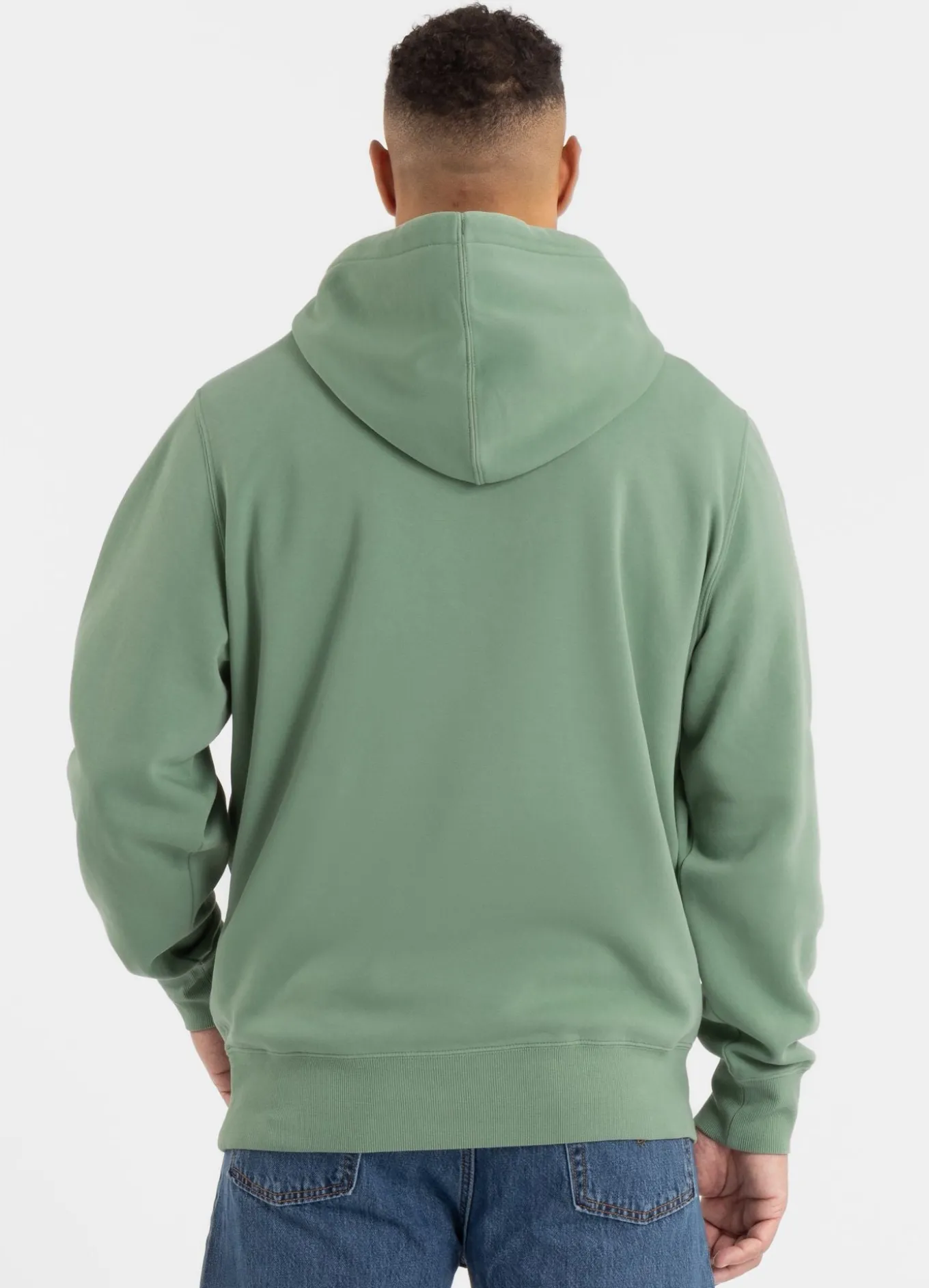 Men's Hoodie Washed VINTAGE BJJ - Washed green