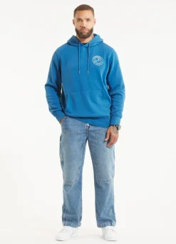Men's Hoodie Washed VINTAGE BOXING - Shade blue
