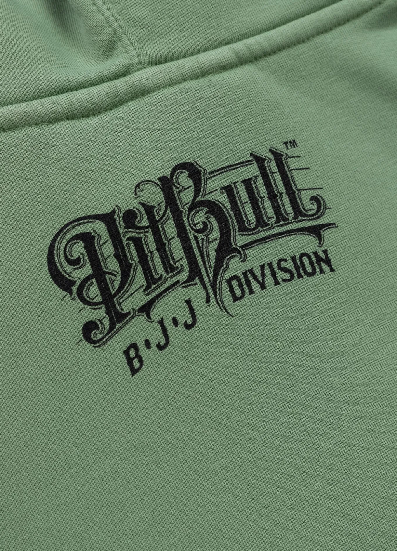 Men's Hoodie Washed VINTAGE BJJ - Washed green